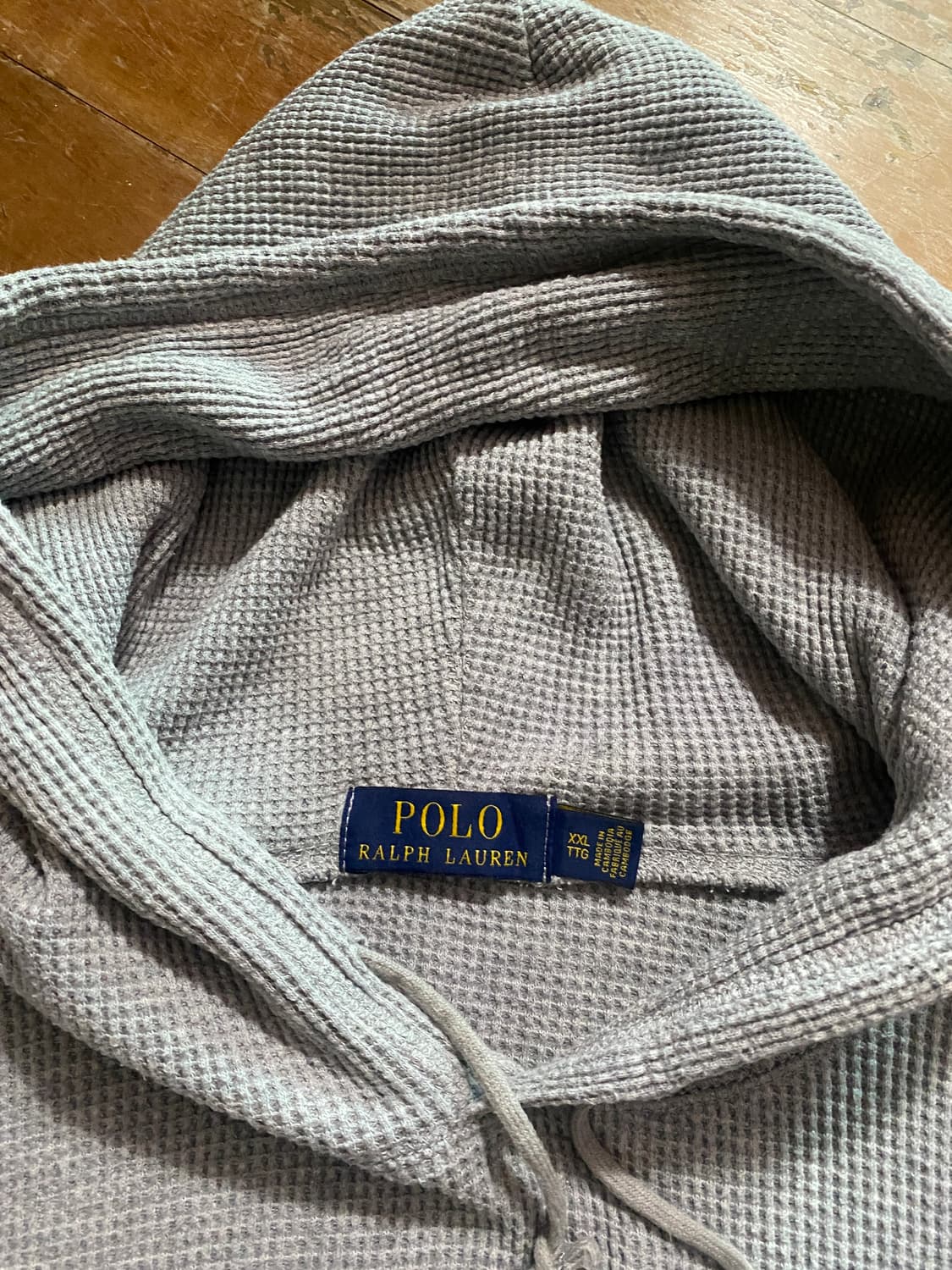 폴로 랄프로렌 와플 티셔츠형 후드티 XXL (110) 상품이미지2