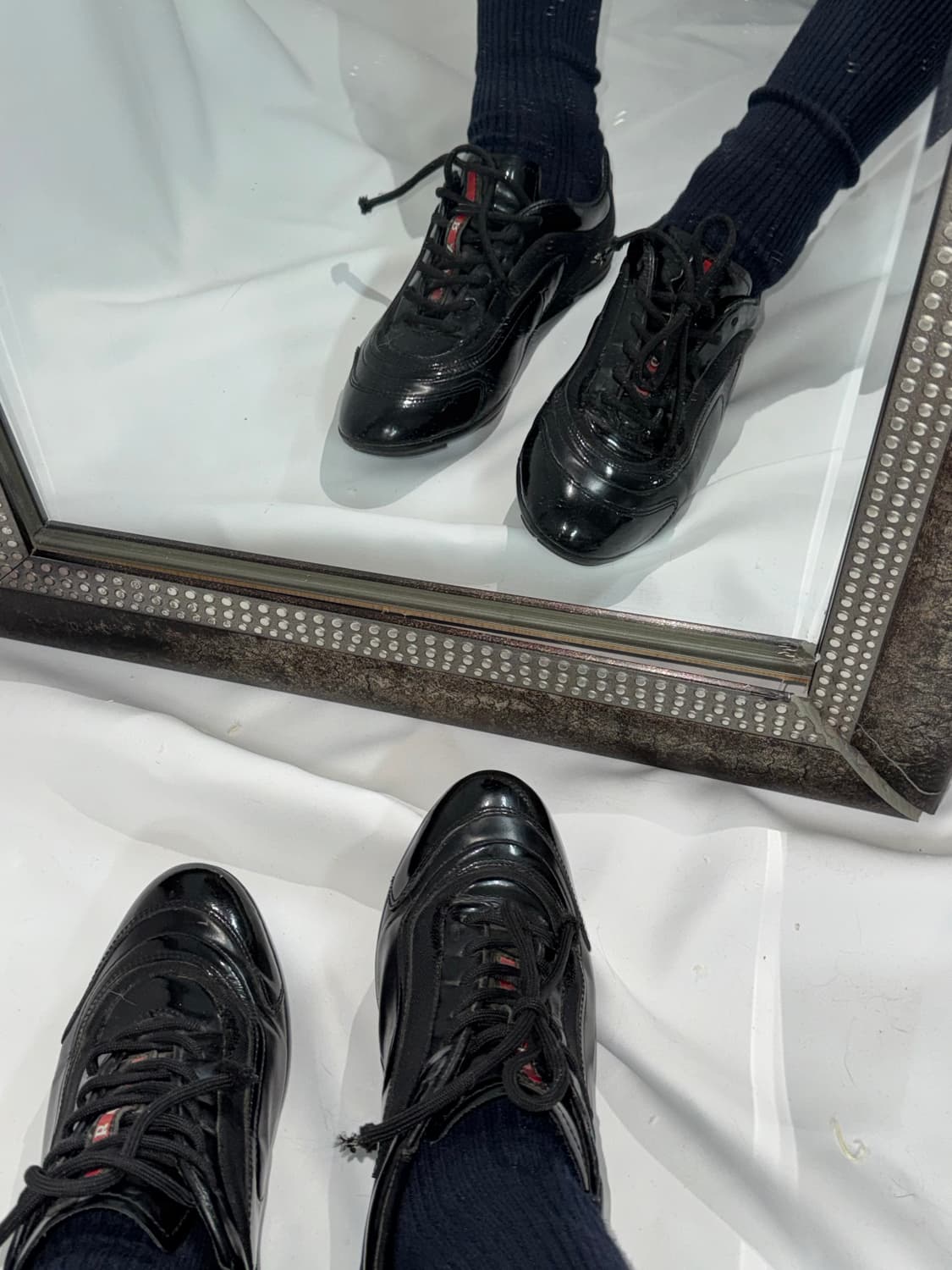 Prada sports trainers leather shoes 상품이미지6