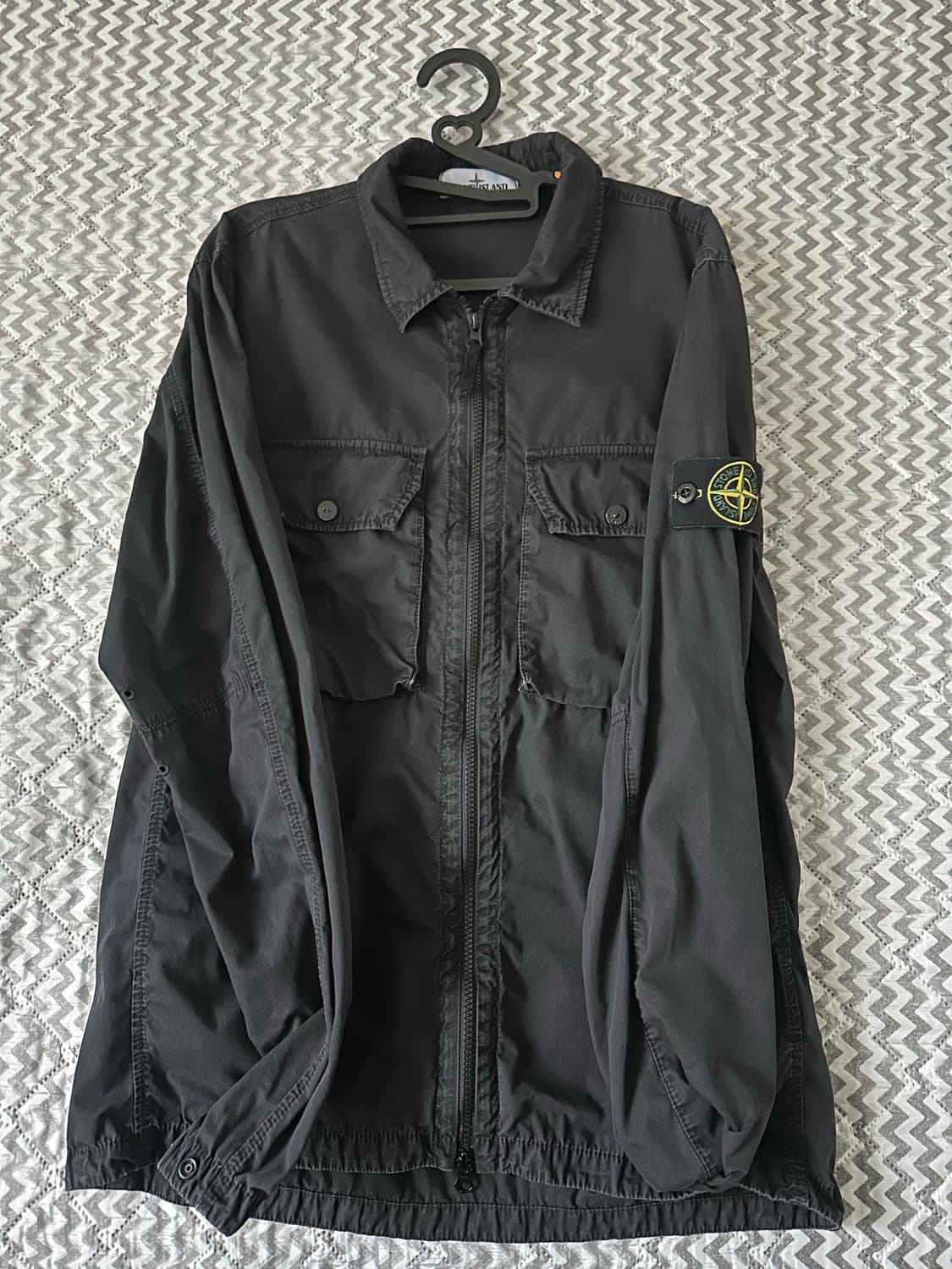 스톤아일랜드 21FW 올드이펙트 와펜 오버셔츠 L사이즈 상품이미지1