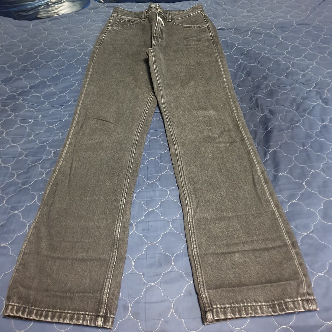 (품절매물)마리떼프랑소와저버 슬림스트레이트 데블버튼 데님진 흑청 (27) 상품이미지1