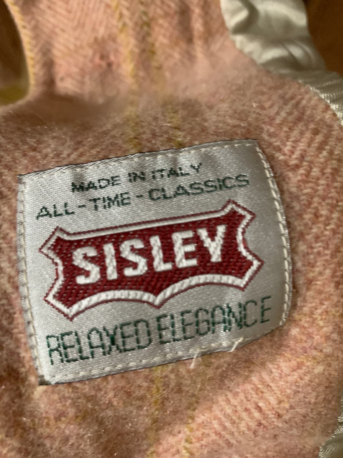 Sisley 시슬리 체크 울자켓 상품이미지4