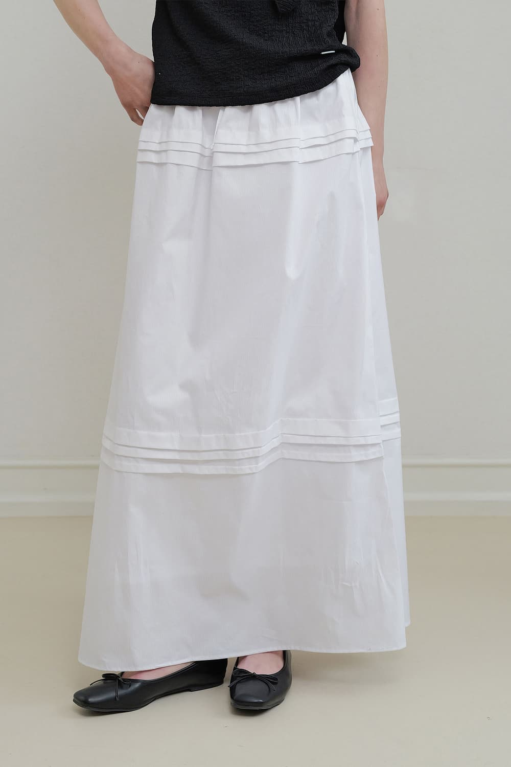 Sunday Cotton Skirt (White) 상품이미지2