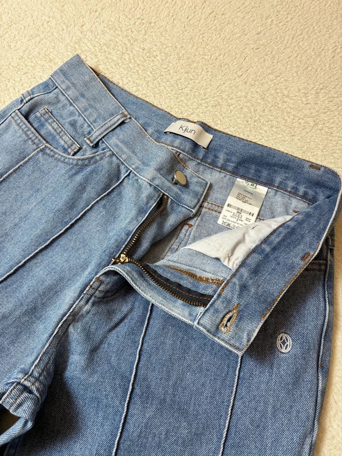 기준 KIJUN 22ss 8핀 턱 부츠컷 와이드 데님 팬츠 PN8021 상품이미지4