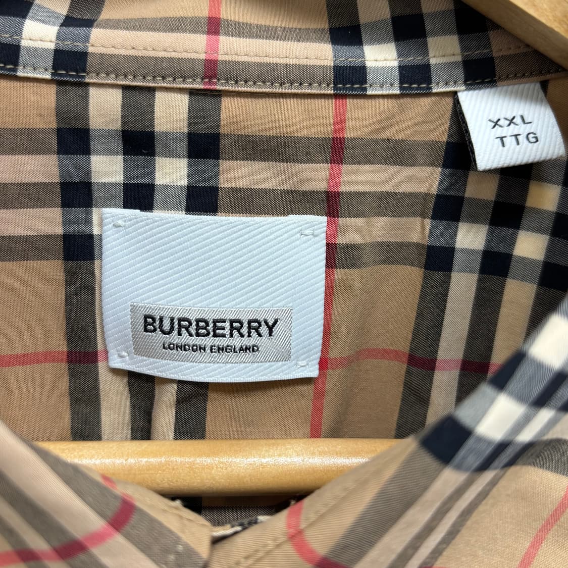 [XXL]버버리 체크 반팔 셔츠 상품이미지2