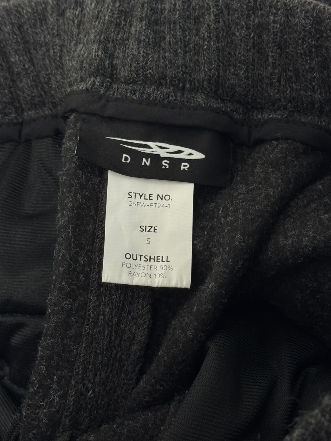 DNSR / 니티드 밴딩 와이드 팬츠 (차콜) / S 상품이미지3