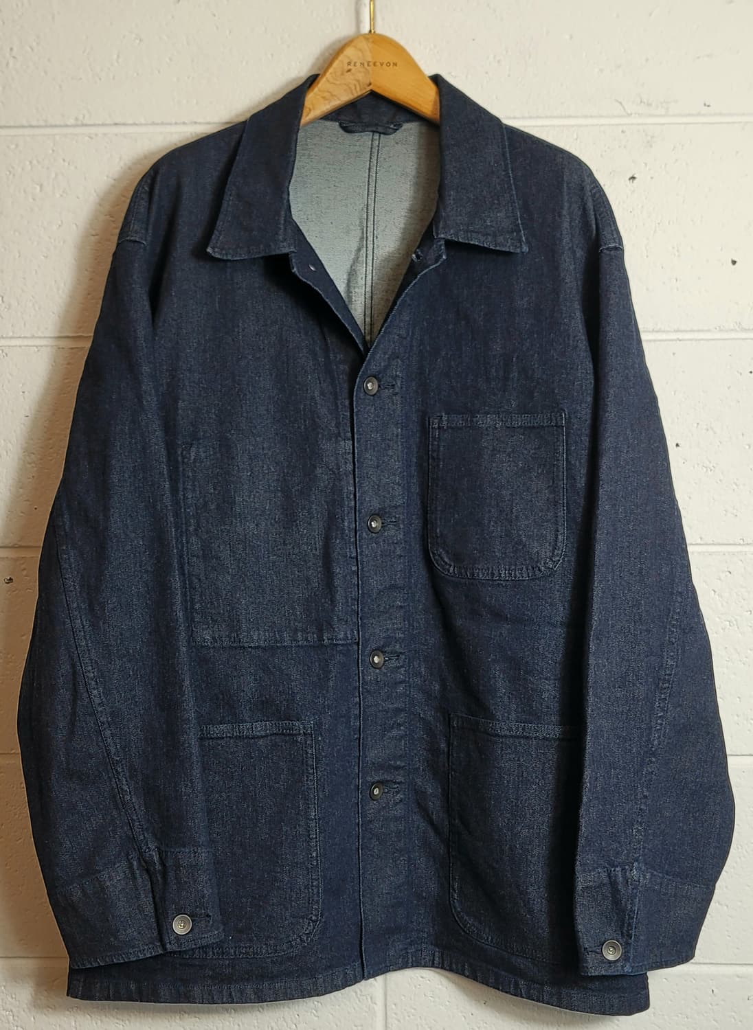 [미사용.새상품] 유니클로(일본판) 오버핏 데님 초어자켓 판매 상품이미지1