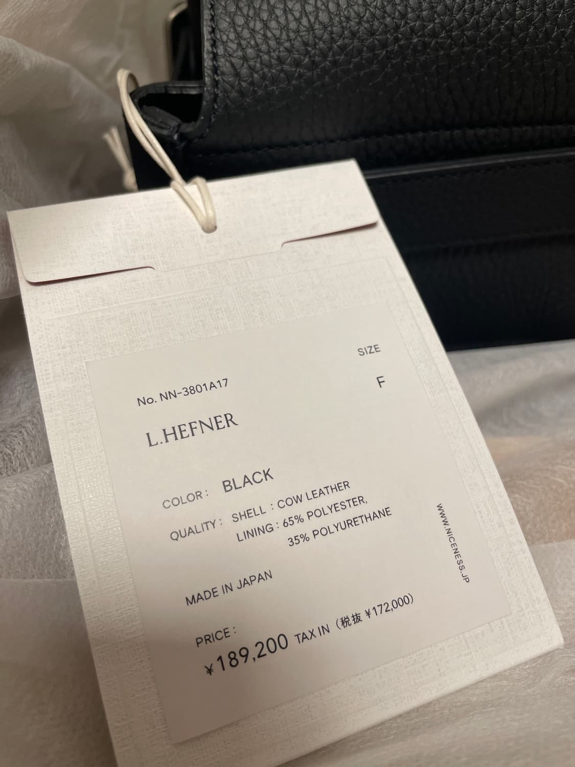 Niceness L.HEFNER LEATHER POSTMAN BAG 상품이미지9