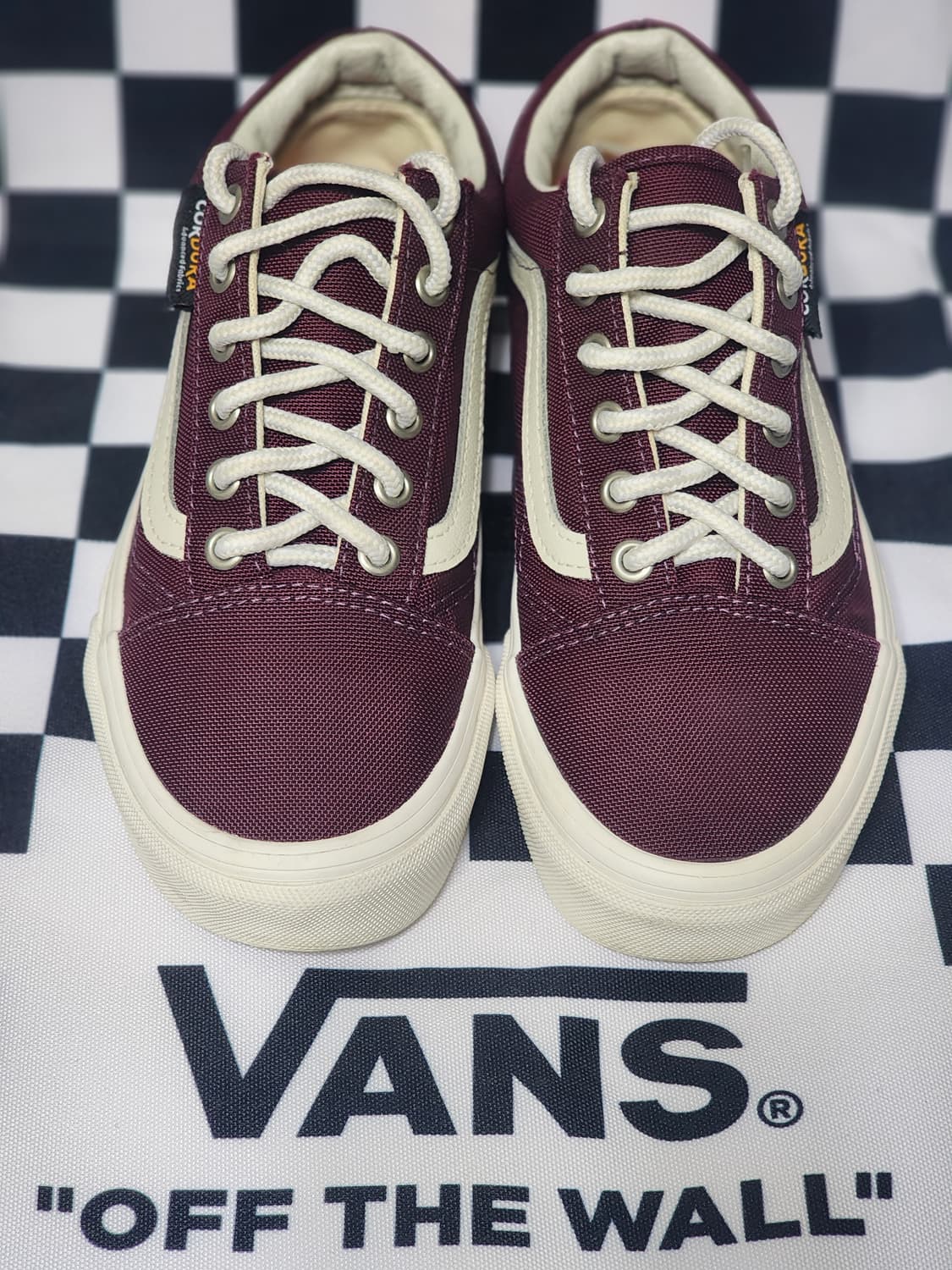 반스 올드스쿨 코듀라 버건디 225 상품이미지3