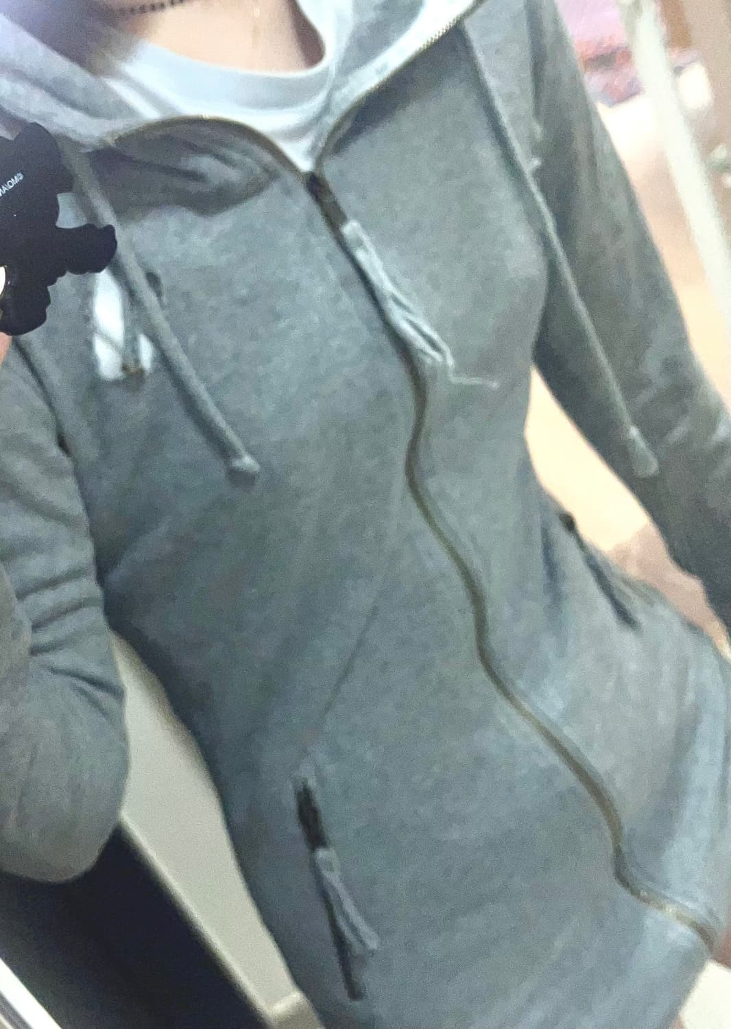 일본 빈티지 갸루 롱 후드집업 상품이미지5