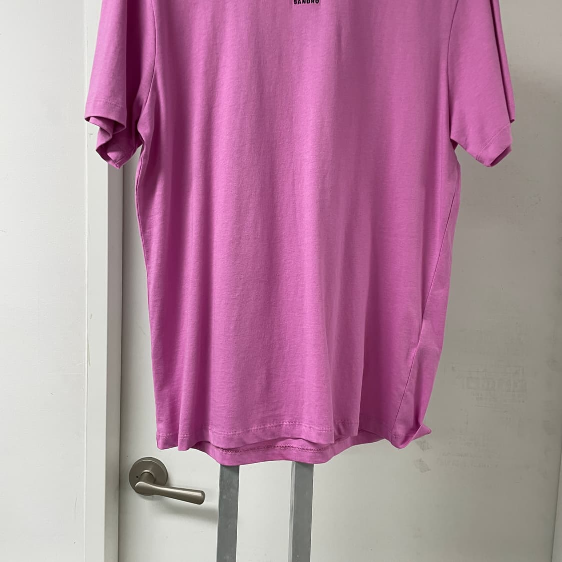산드로 반팔 티셔츠 핑크 L(W) 상품이미지3