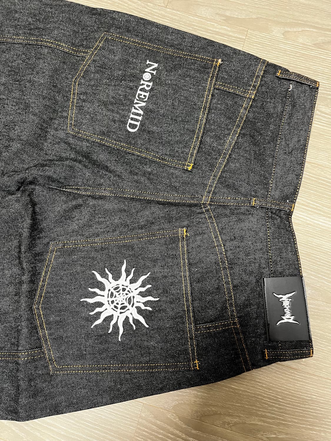 NOREMID RIGIT BAGGY JORTS – BLACK 상품이미지9