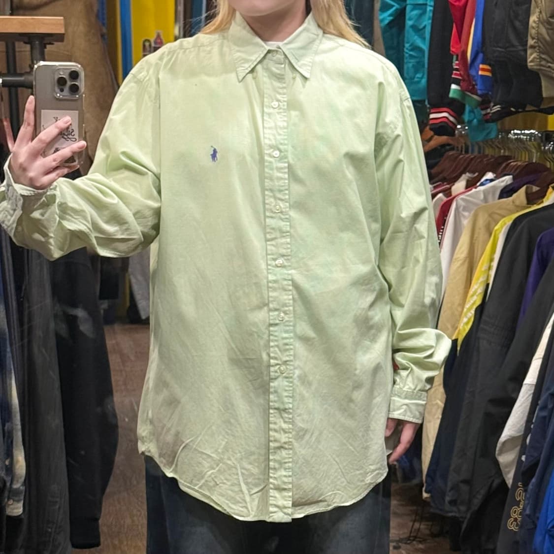 [HI] 폴로 랄프로렌 긴팔셔츠 체크 옐로우 그린 상품이미지2