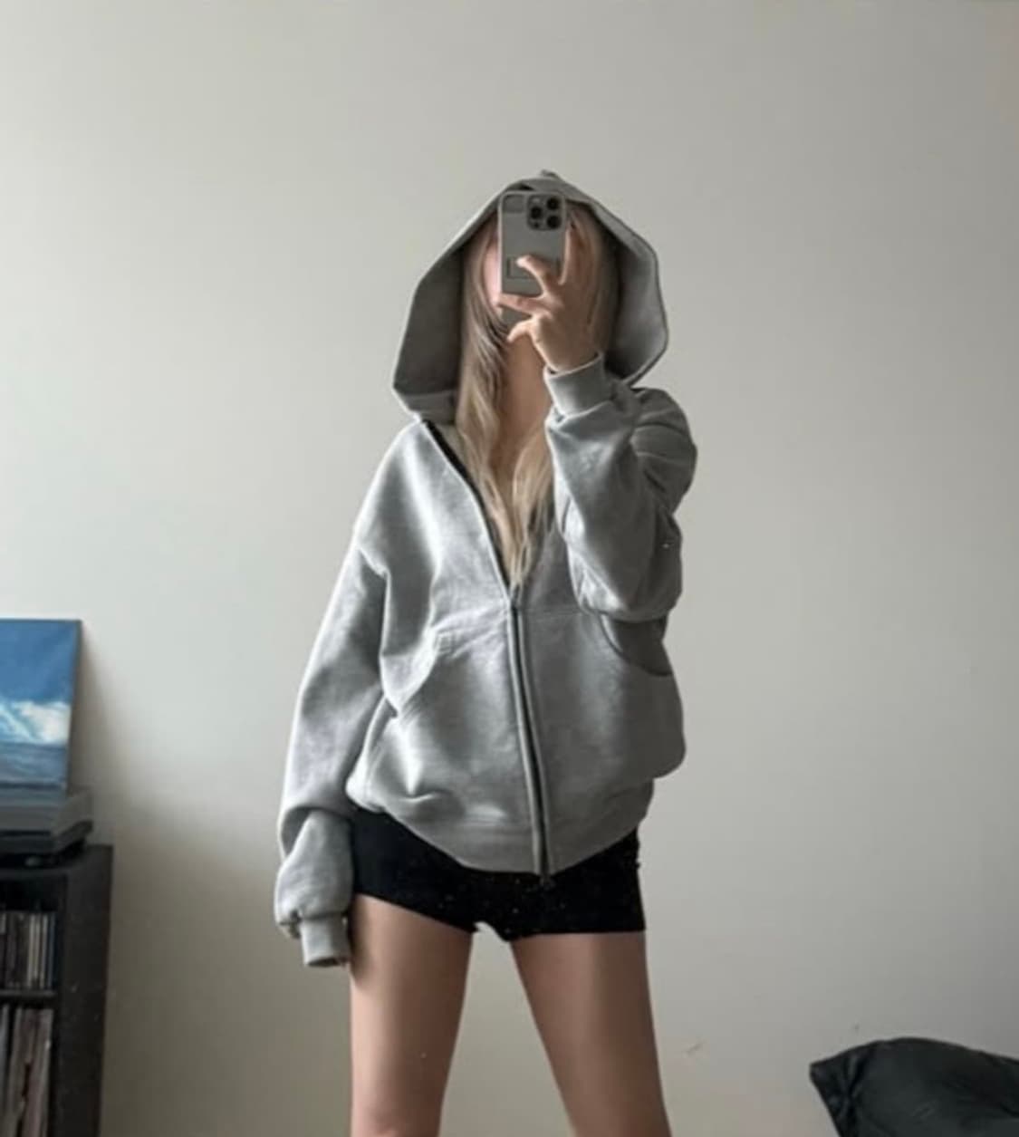 ERTR x 니들 후드집업 그레이 상품이미지2
