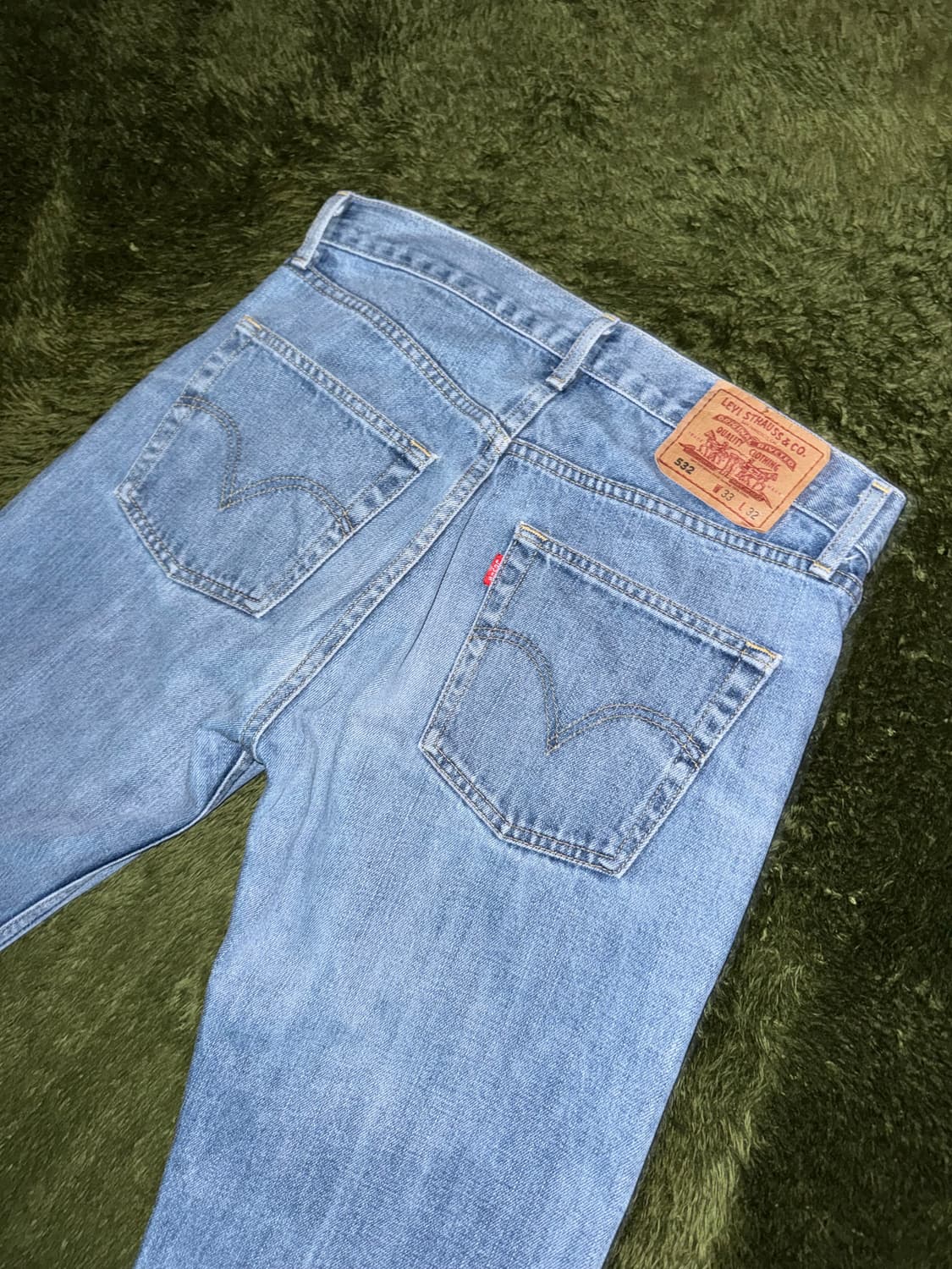 [33X32] 리바이스 532 재팬 릴리즈 빈티지 워싱 데님 팬츠 상품이미지8