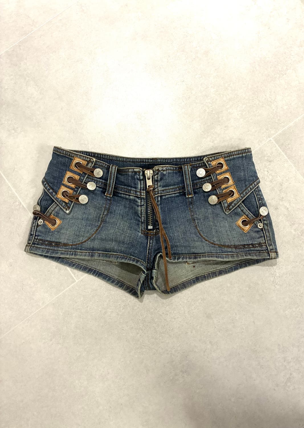 Y2k 아일렛 로우라이즈 팬츠 상품이미지1