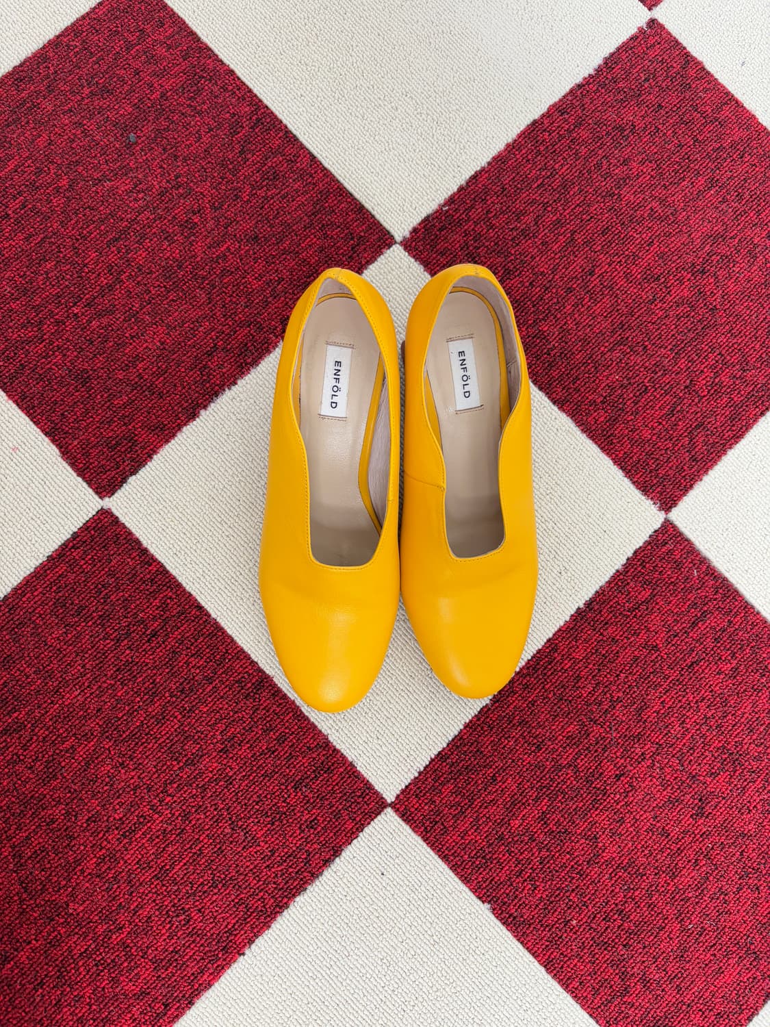 ENFOLD Wood Heel Pumps 상품이미지3