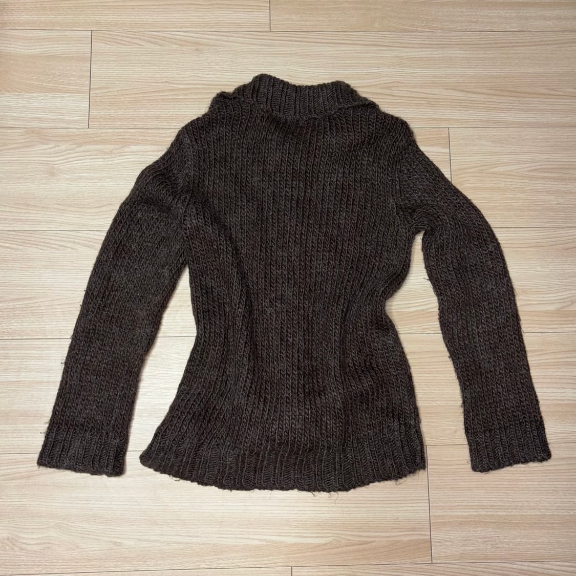 일본 유니클로 빈티지 펀칭 니트 가디건 상품이미지3