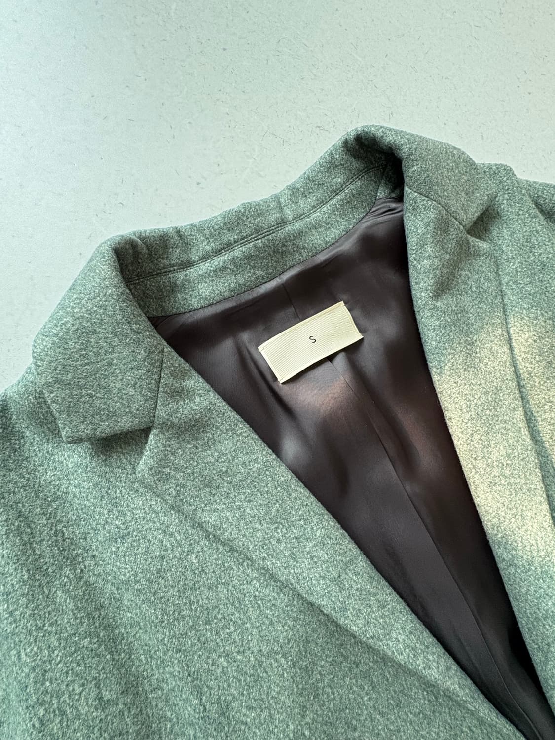 S 롱코트 민트그레이 상품이미지2