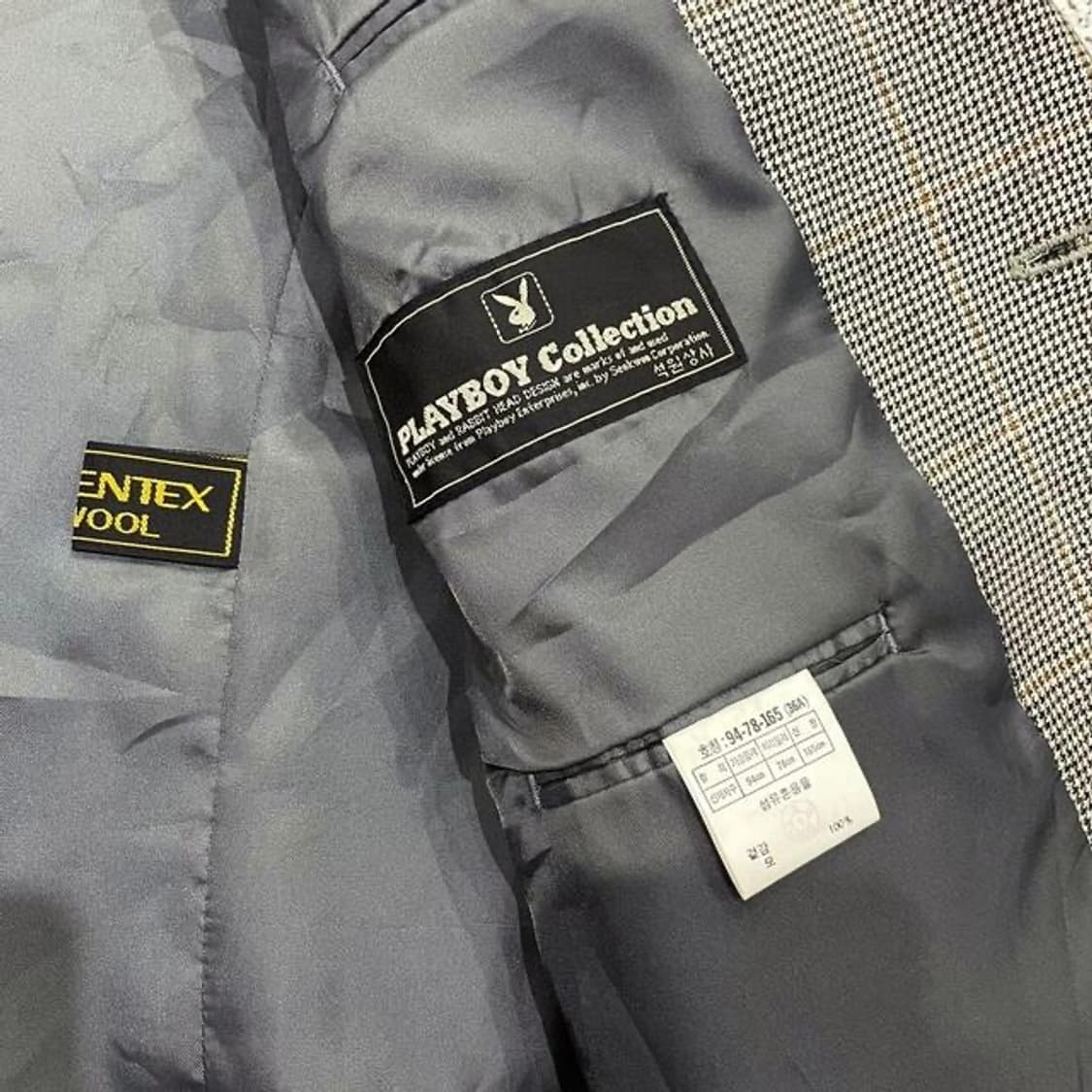 90's 플레이보이 울 블레이저 자켓 (L)  상품이미지5