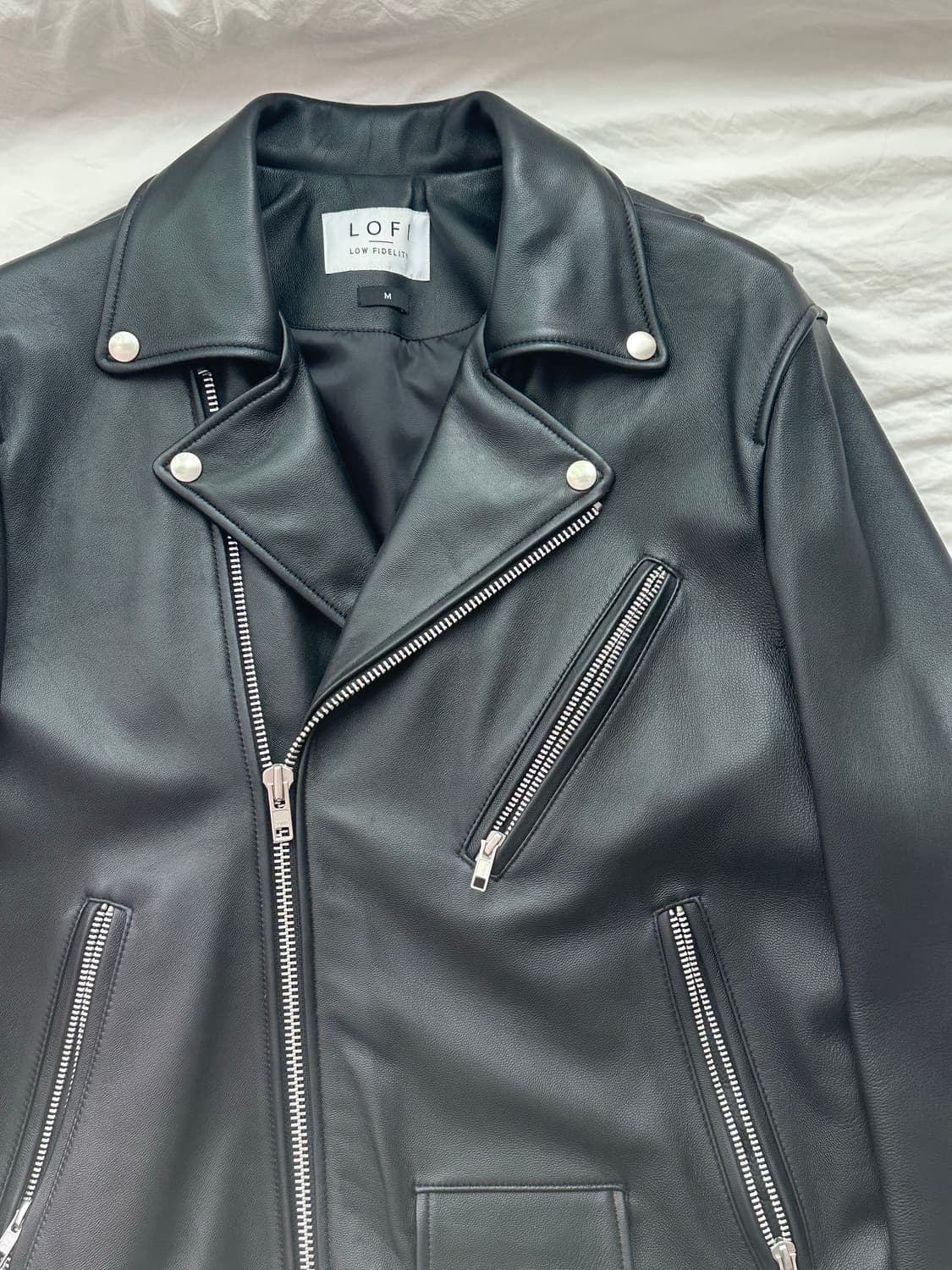 로파이 램스킨 양가죽 라이더자켓 M 상품이미지2
