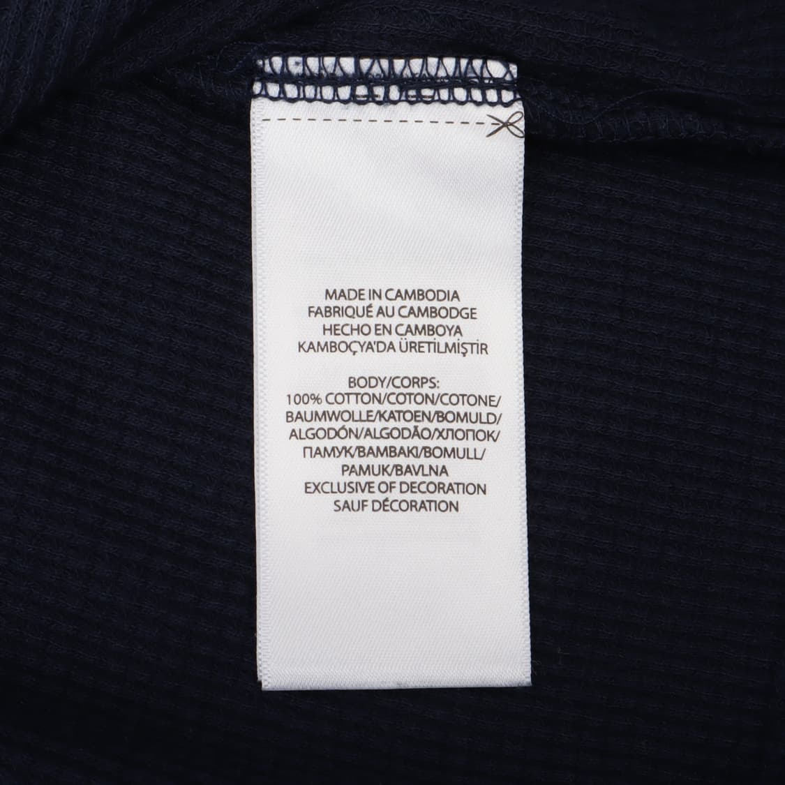 폴로 랄프로렌 네이비 와플 롱슬리브 티셔츠 상품이미지9