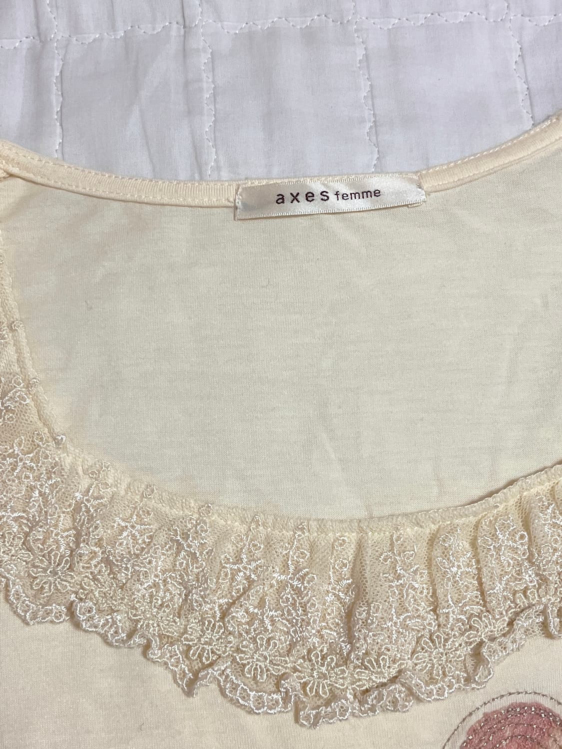 엑시즈팜 빈티지 로걀 라떼갸루 히메갸루 블라우스 티셔츠 상품이미지3