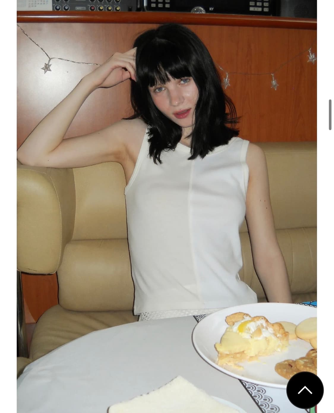 페스토 HALF AND HALF SLEEVELESS TOP DOVE 상품이미지2