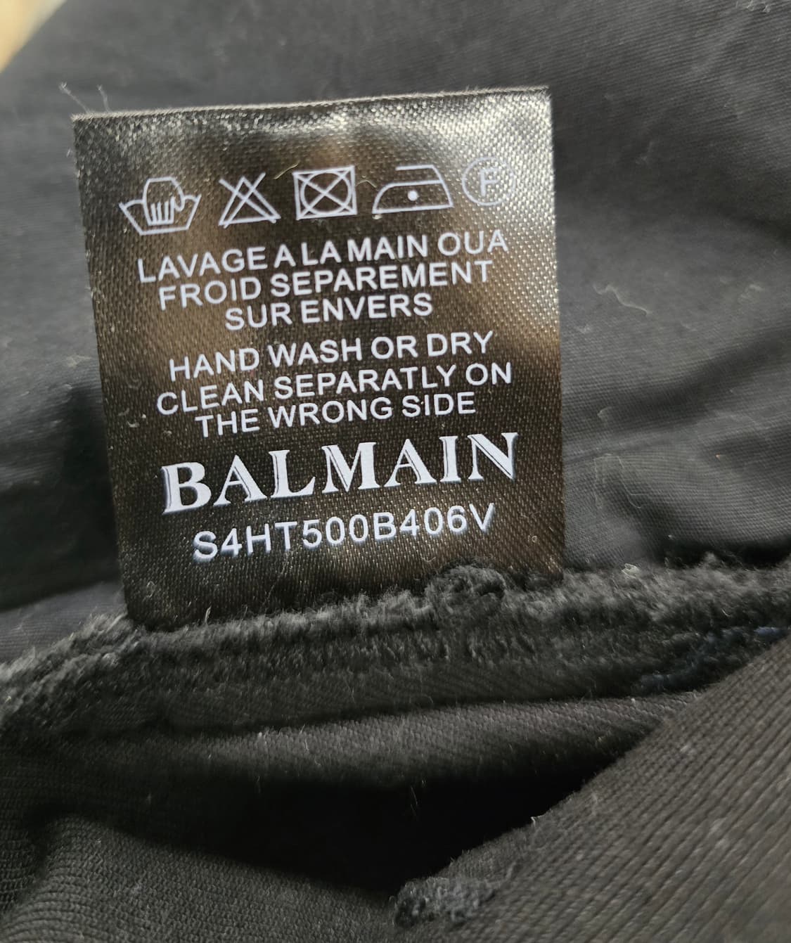 정품] 발망  남자 흑청바지.   싸이즈 34 상품이미지9