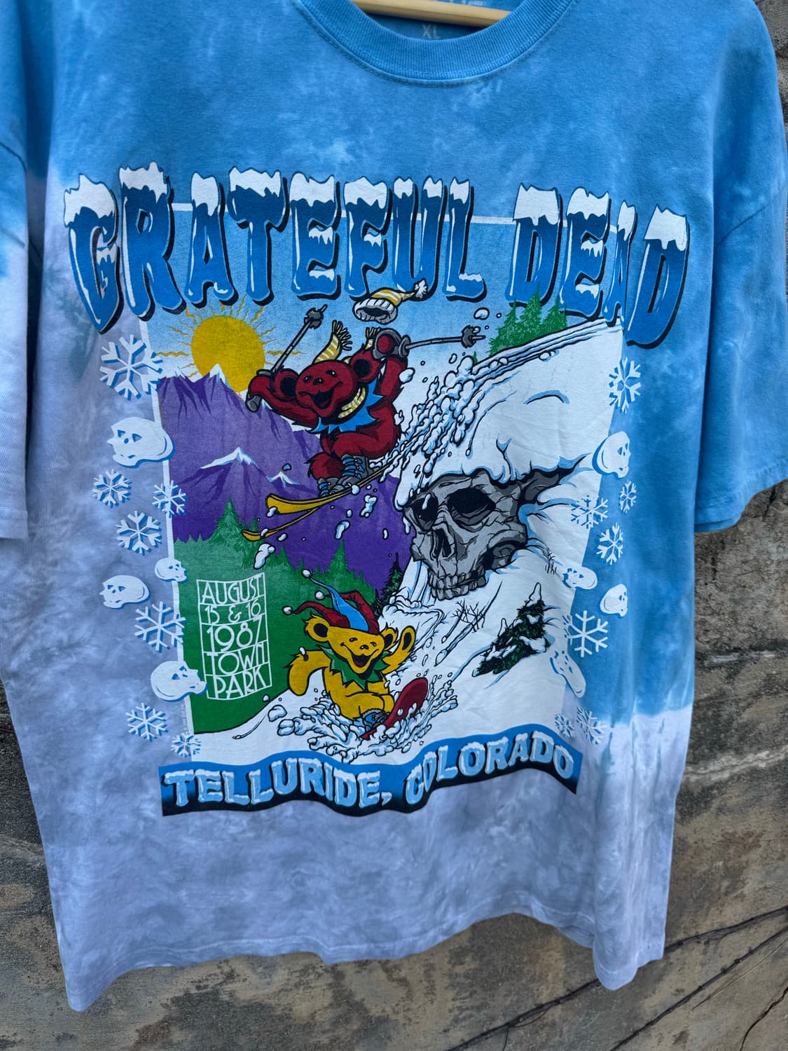 그레이트풀 데드 프린팅 빈티지 나염 반팔 티셔츠 xl 상품이미지3