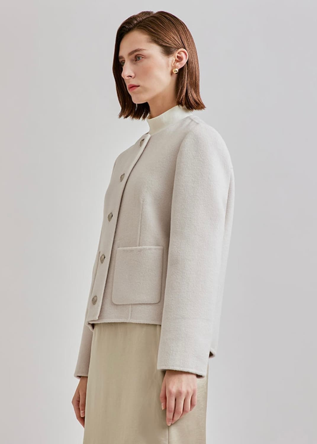 SHESMISS 쉬즈미스 아이보리 울 핸드메이드자켓 (55) 상품이미지3