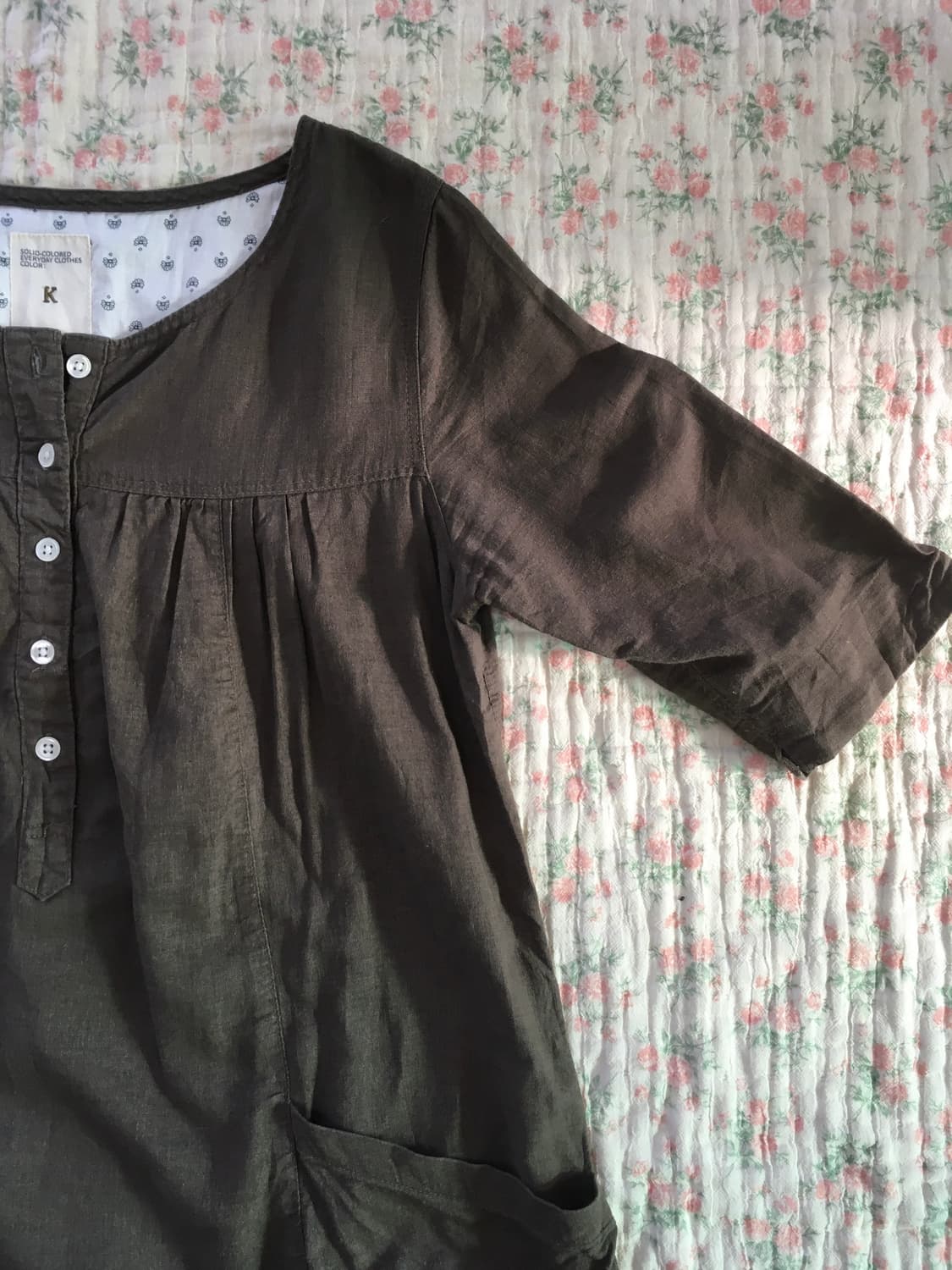 모릴 롱 블라우스+딸기우유 스트라이프 폴라 세트 상품이미지4