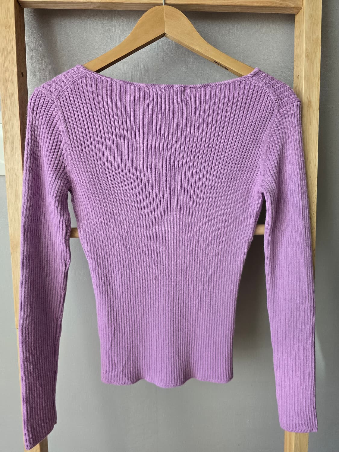 [United Arrows GLR  라벤더 브이넥 니트 상품이미지5