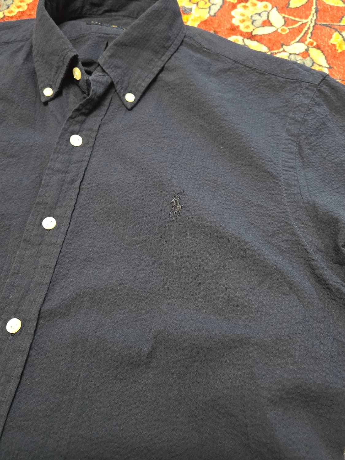 [M] 폴로 랄프로렌 시어서커 스트라이프 반팔 셔츠 상품이미지4