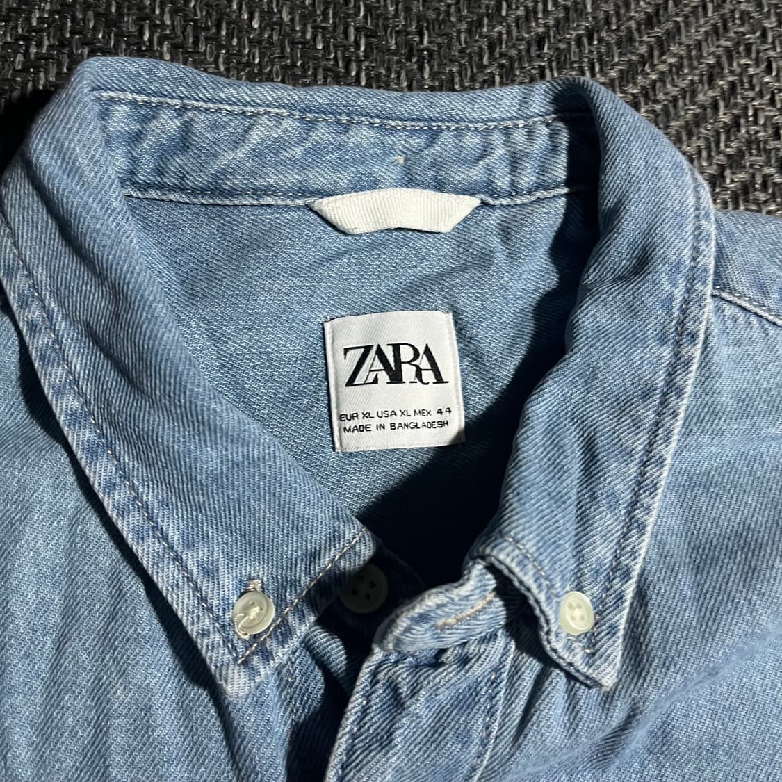 [XL]  ZARA 자라 데님 셔츠 상품이미지4