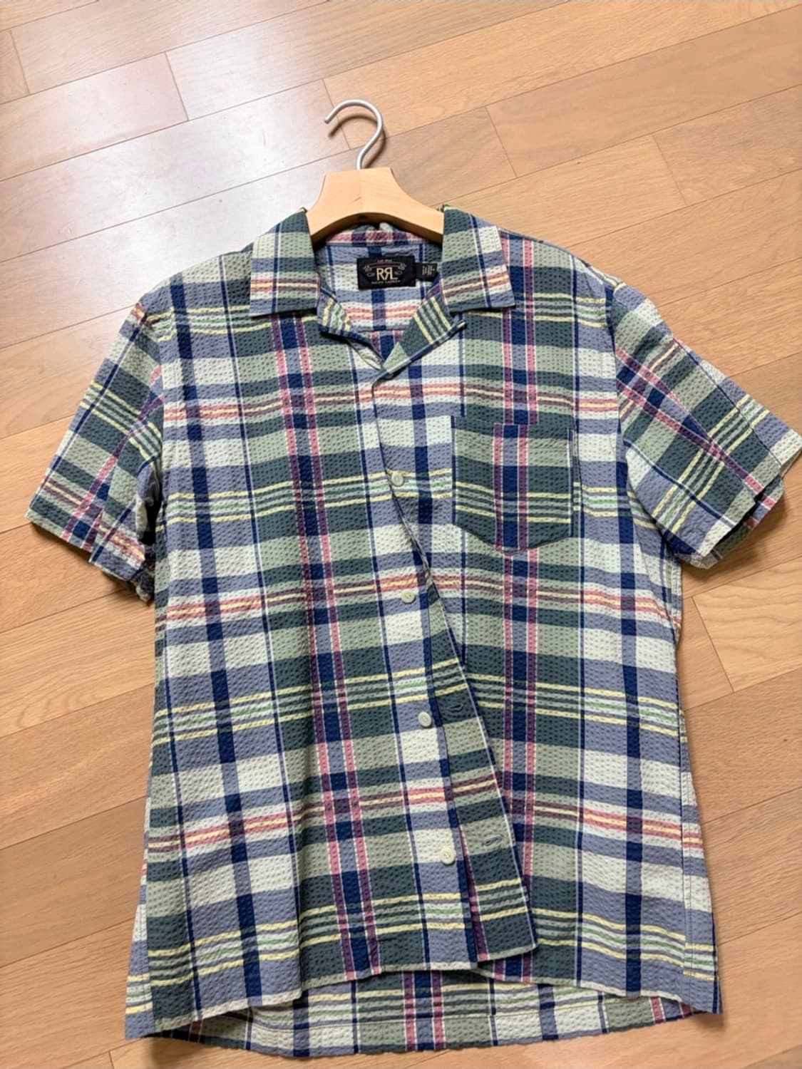 RRL 더블알엘 시어서커 반팔 셔츠 M 상품이미지1