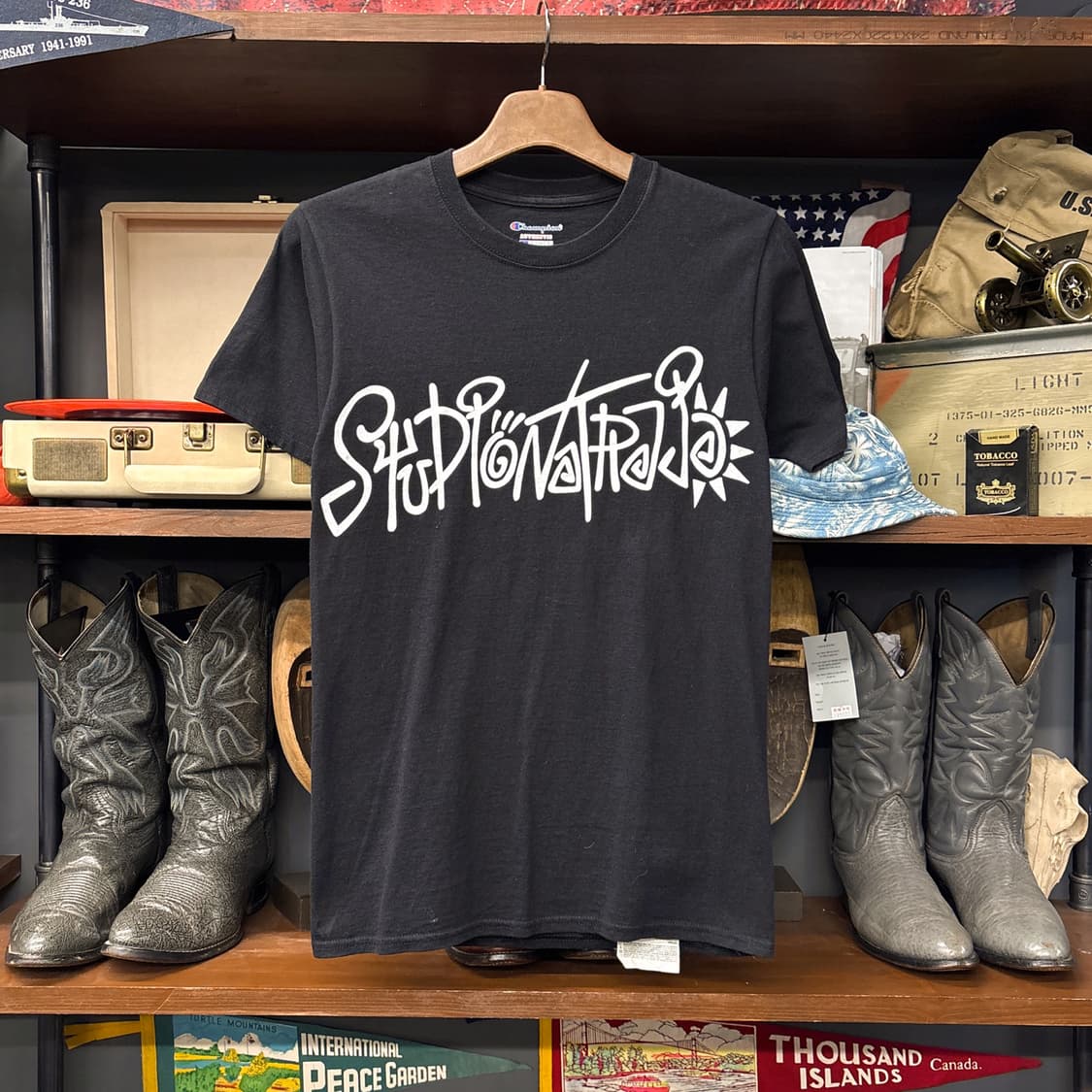 00s 챔피온 어센틱 라인 그래피티 아트그래픽 티셔츠 N1262 상품이미지1