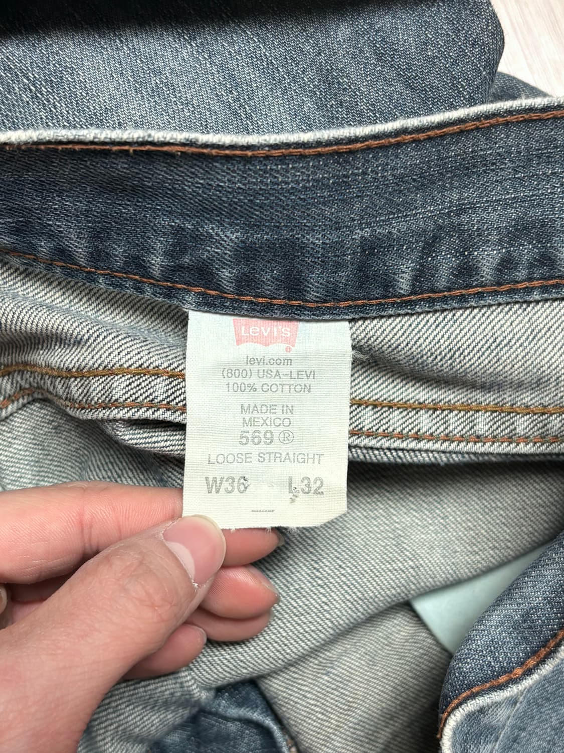 리바이스 00s 569 루즈 스트레이트 데님 MEXICO🇲🇽 상품이미지5