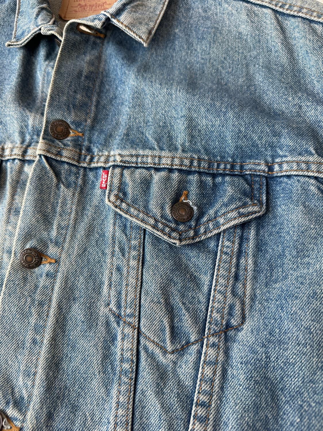 리바이스 80s 데님 트러커 자켓 타입3 XL made in USA 상품이미지5