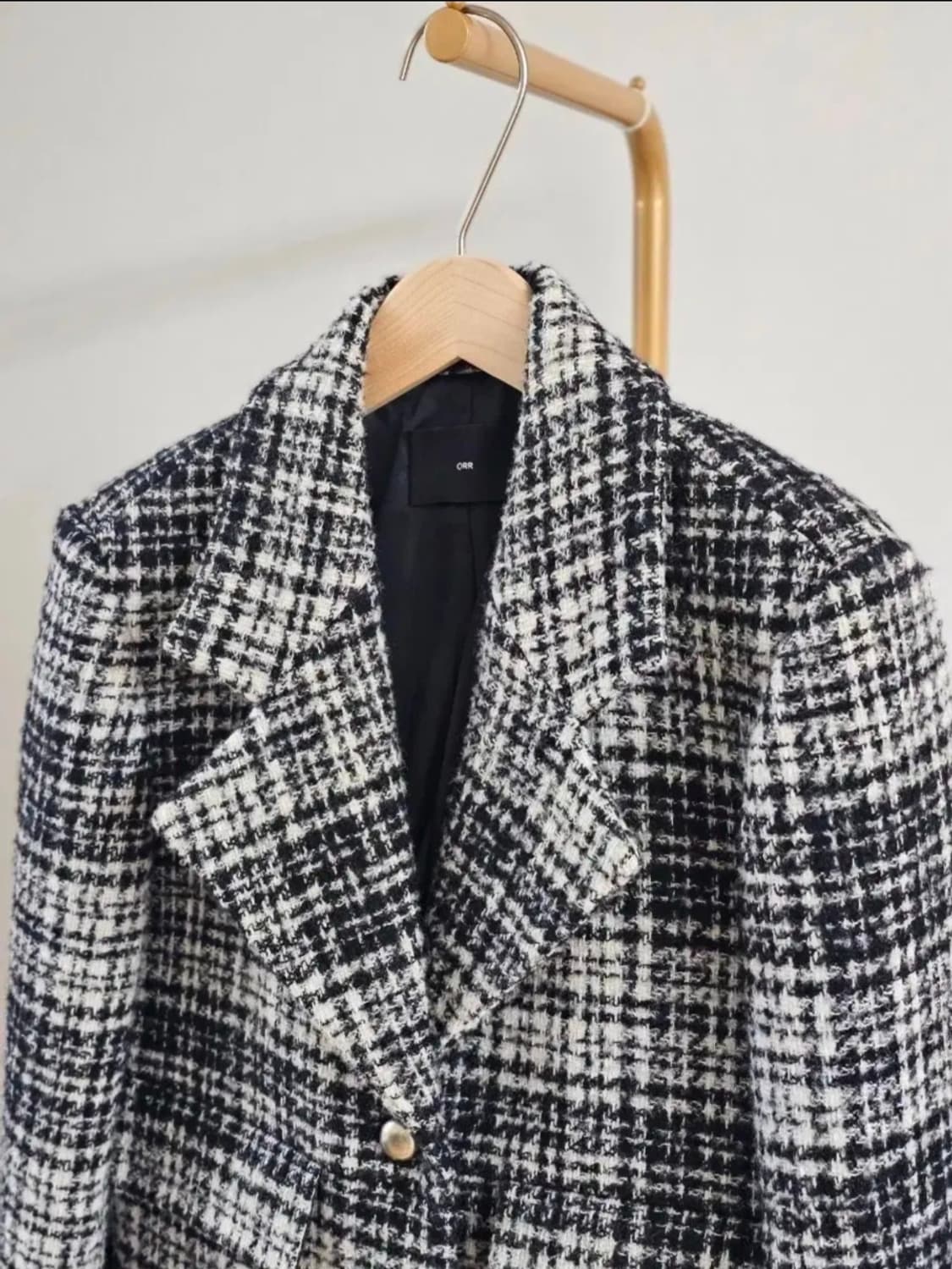(38)ORR 오르 여자 울 체크 코트 자켓 상품이미지3