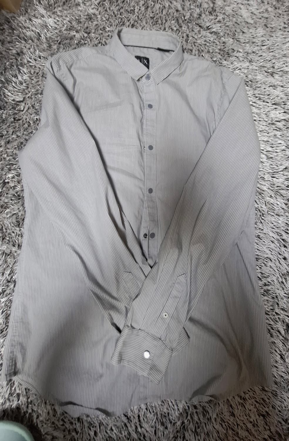 아르마니 익스체인지 스트라이프 셔츠 L 상품이미지2