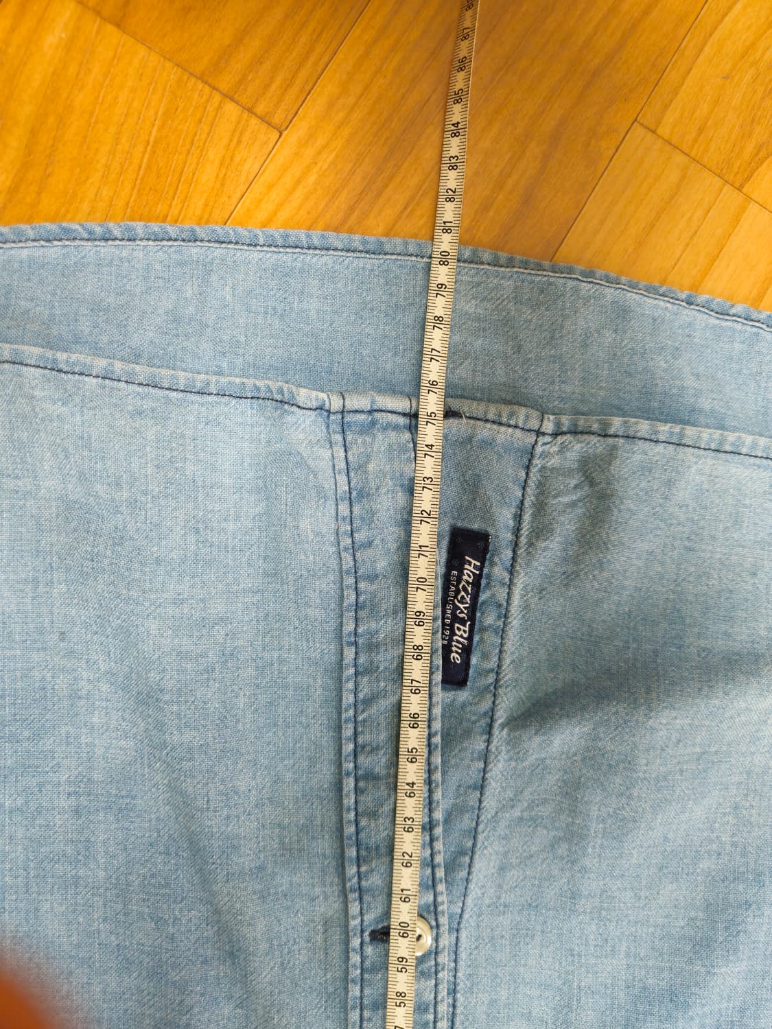 헤지스 데님셔츠 110 실착용사이즈 105+@ 상품이미지9