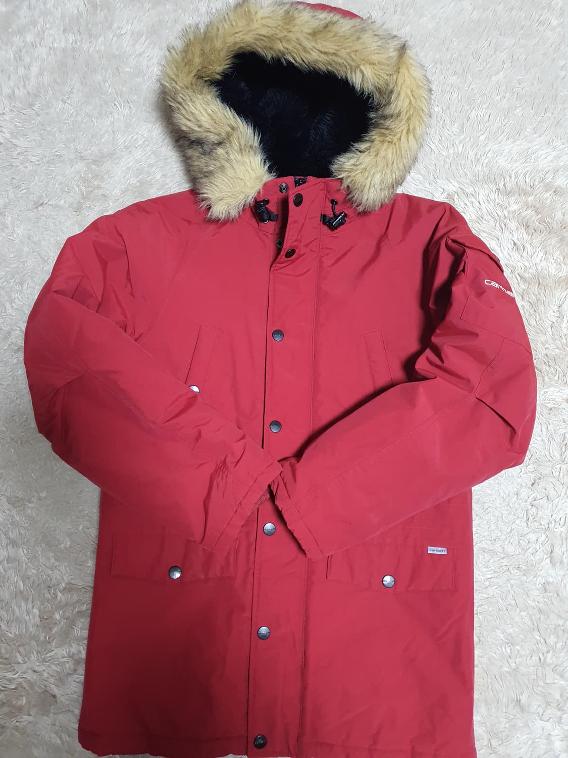 칼하트 앵커리지 파카 상태 굿 사이즈 XS  90 까지 가능 상품이미지1