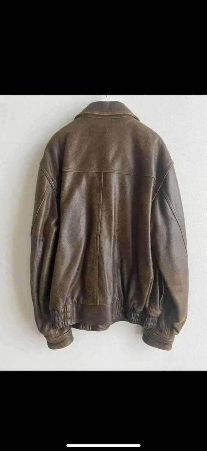 더바넷 브라운 가죽 자켓 상품이미지2