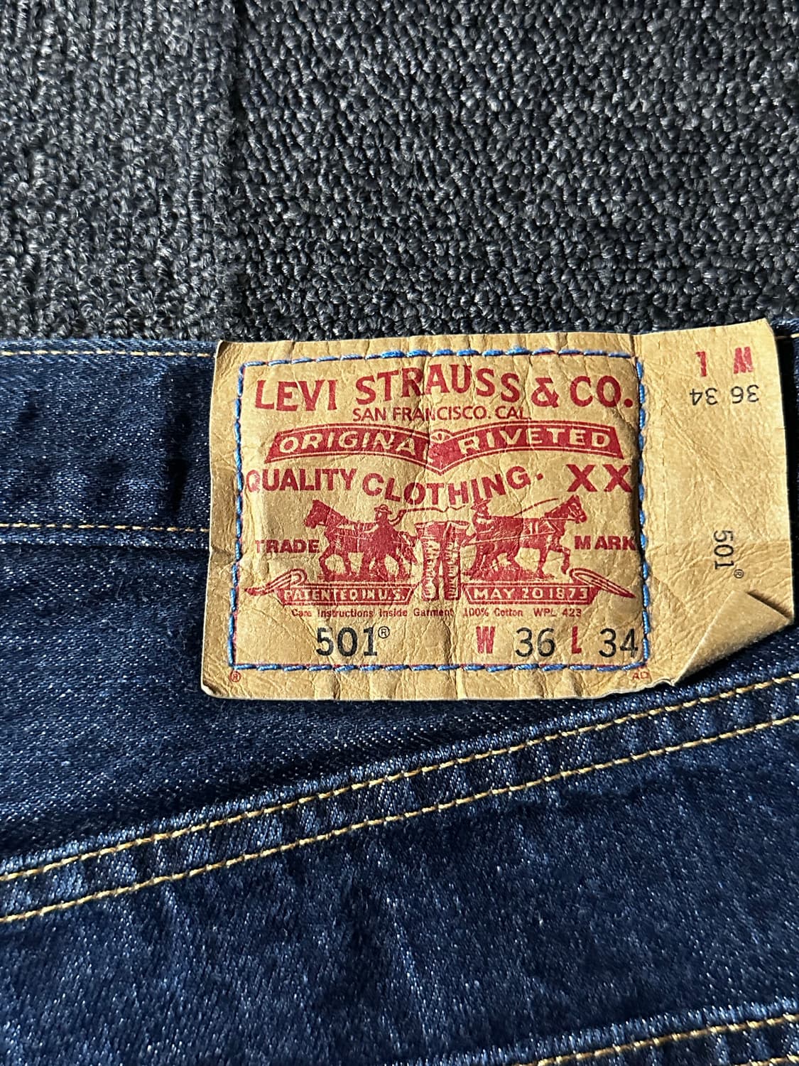 Levi’s 리바이스 501 스트레이트 레그진  버튼플라이 상품이미지7