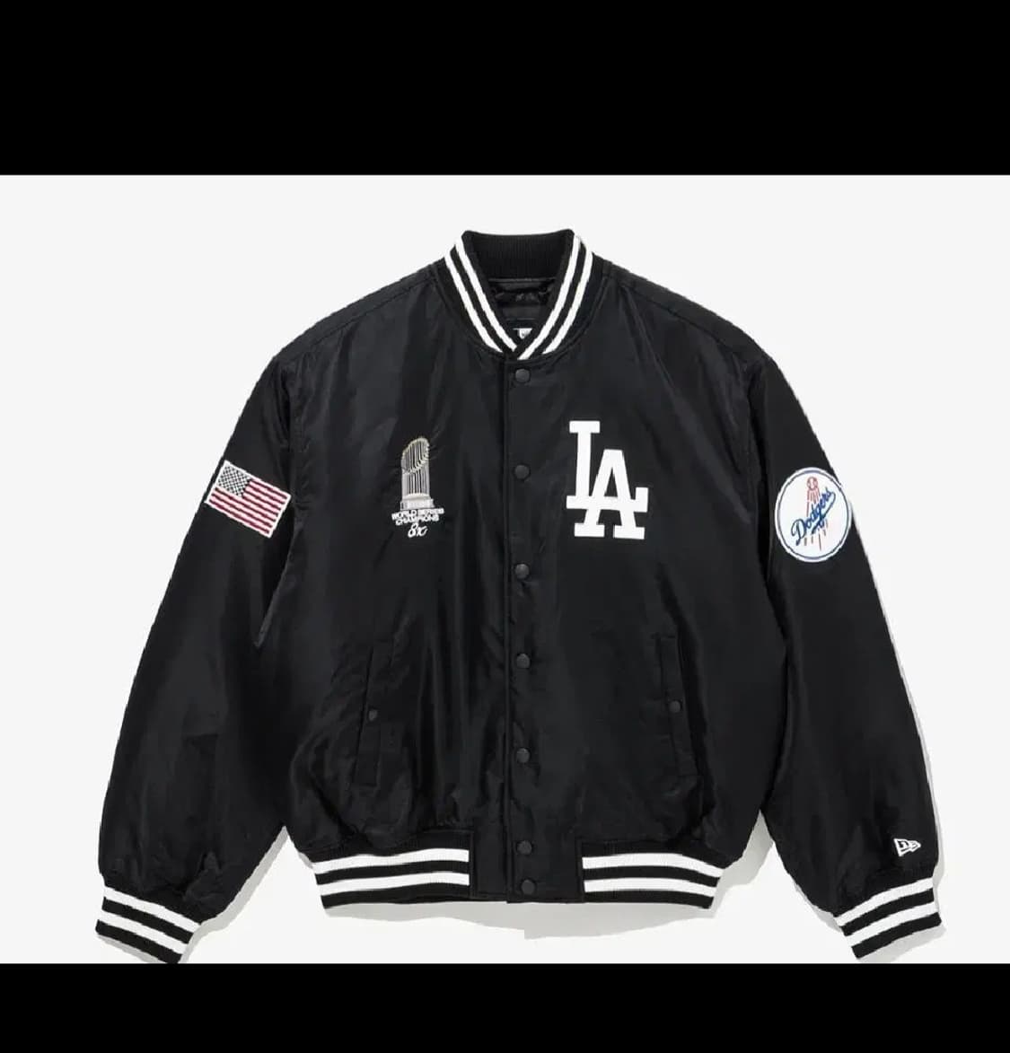 뉴에라 la 다저스 한정판 우승 자켓 블랙 XL 새상품 오타니 (원하는  상품이미지5