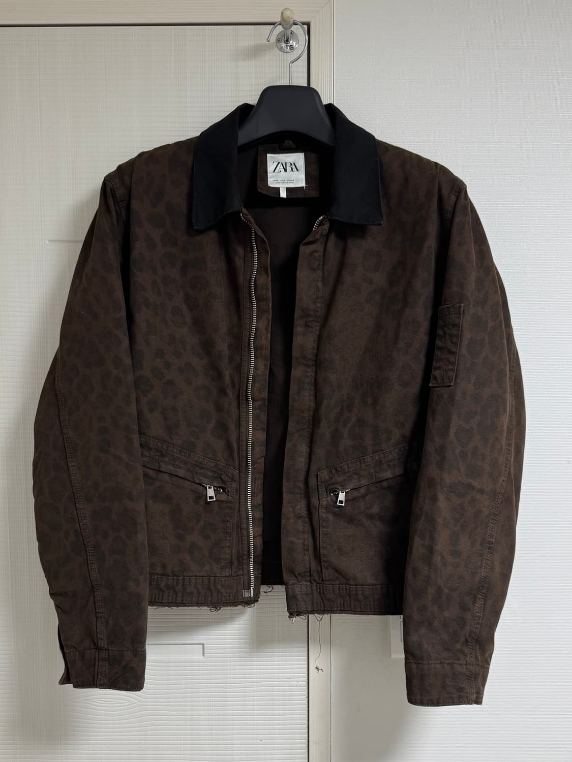 자라 레오파드 블루종 자켓 L 상품이미지1