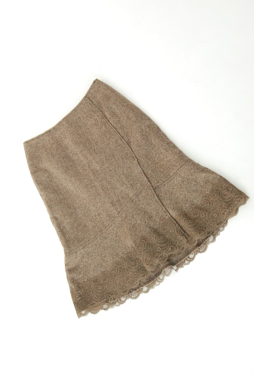 Wool slit lace skirt 상품이미지1