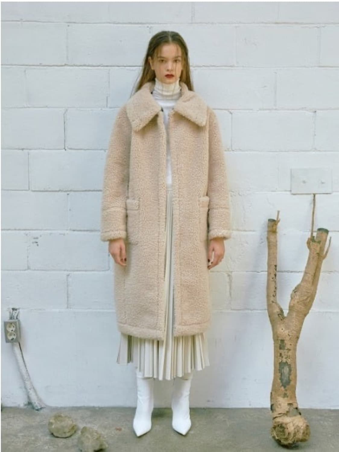 렉토 리버시블 무스탕 s사이즈 상품이미지3