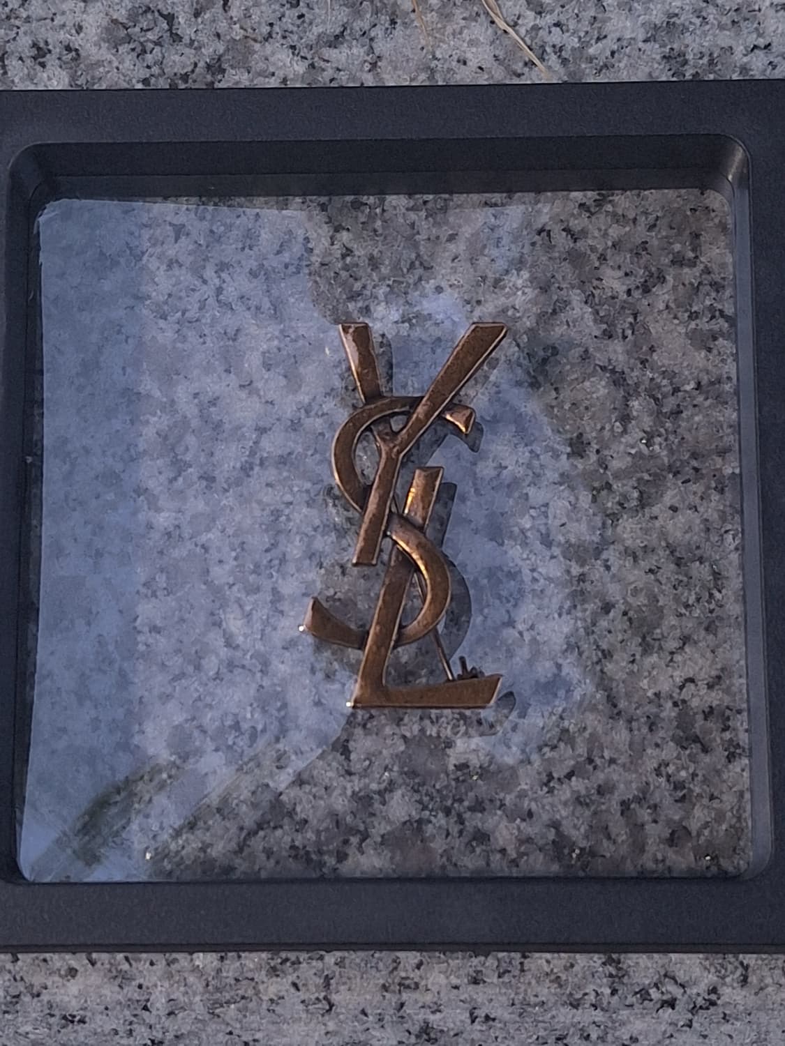 빈티지 생로랑 ysl 로고 미니 브로치 상품이미지2