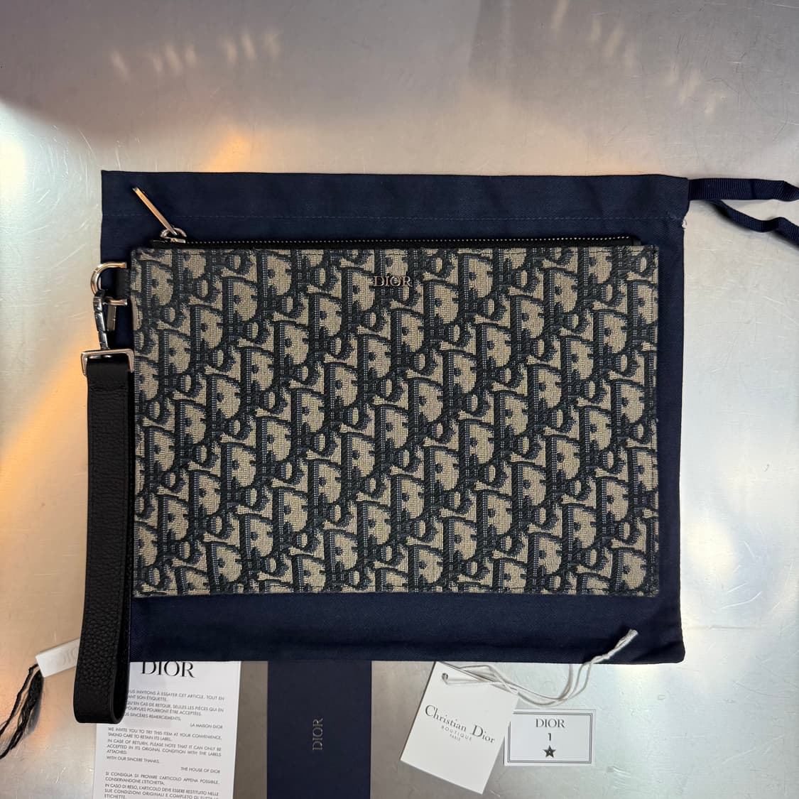 [리오브] 디올 오블리크 A5 자카드 클러치 상품이미지2